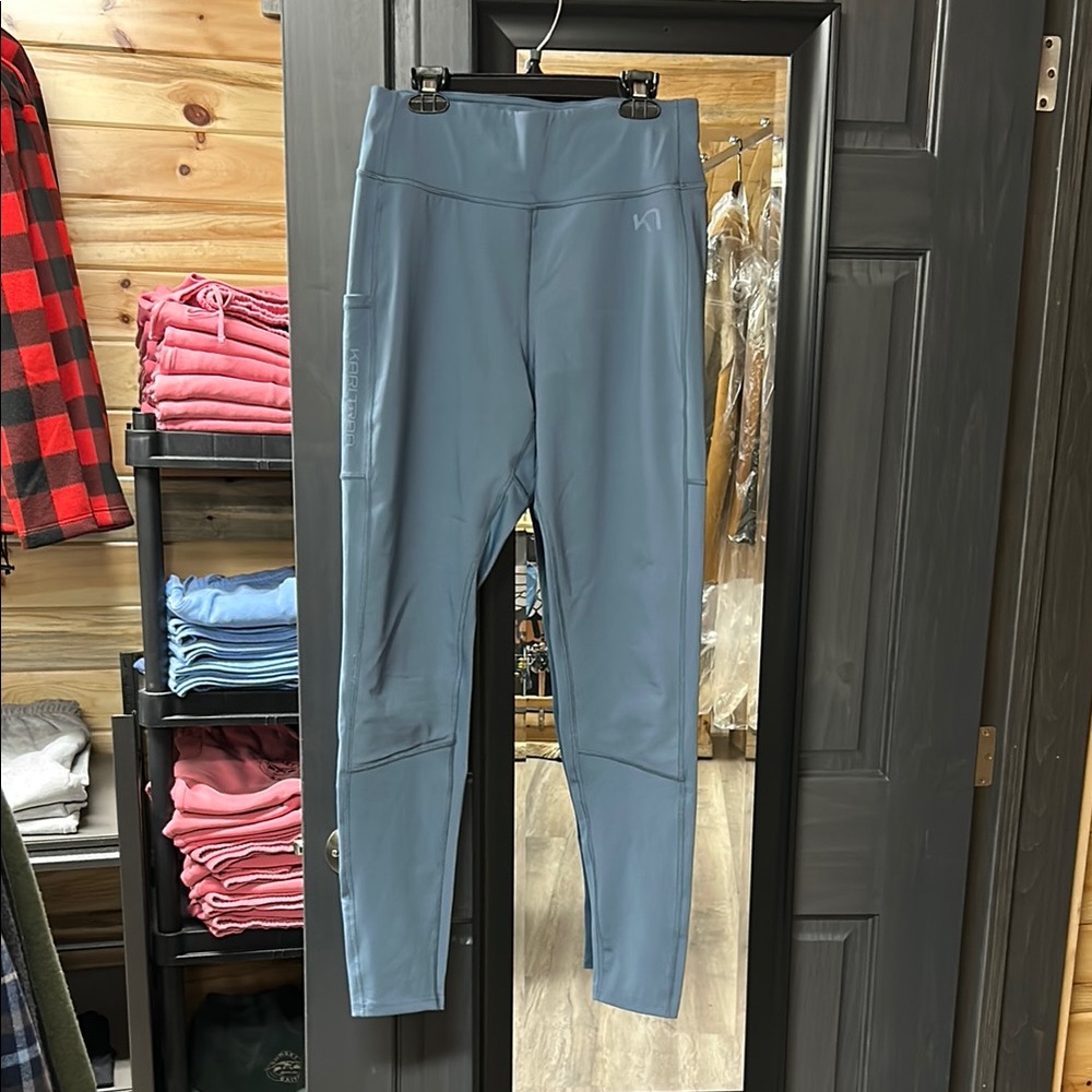 Kari Traa Light Blue Athletic Leggings